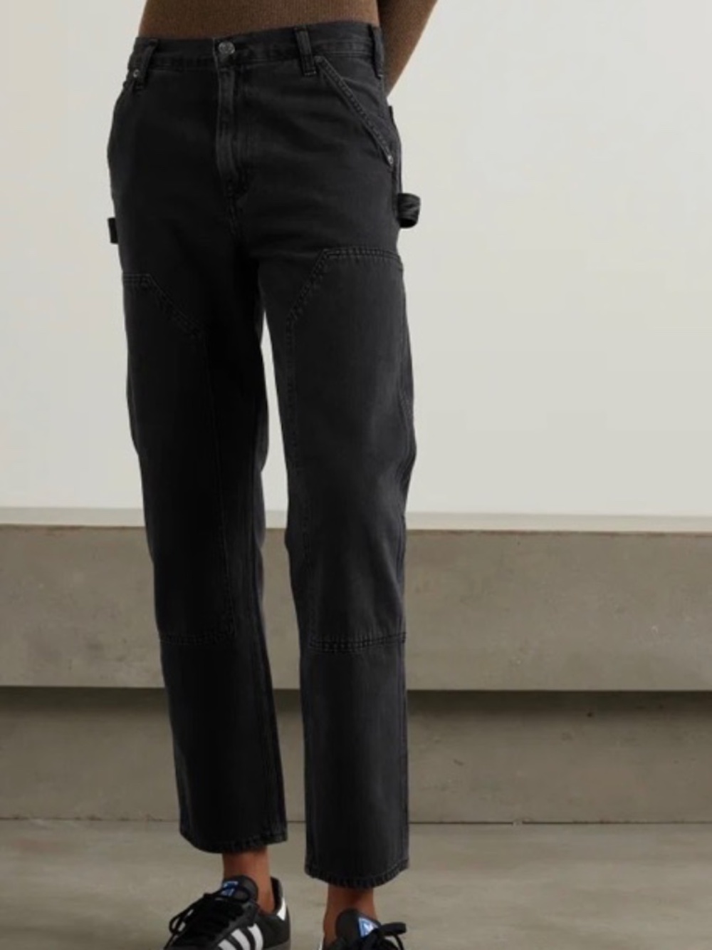 XL black AGOLDE Rami Carpenter Tapered-Leg Organic Jeans